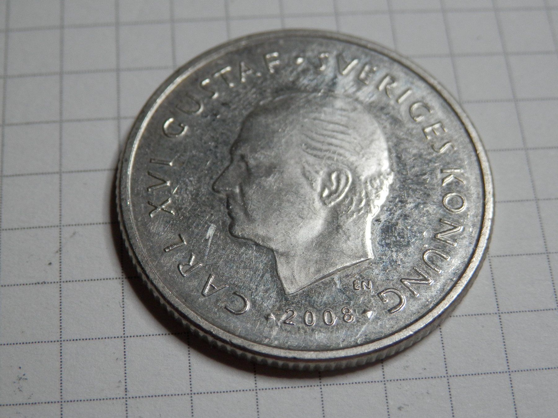 Tutti le monete: Schweden  1 Krone, 2008 – Usato da Weiach venduto da weiach81