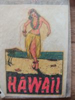 Lindgren-Turner Co. Abziehbild HAWAII - Girl Original Verp.