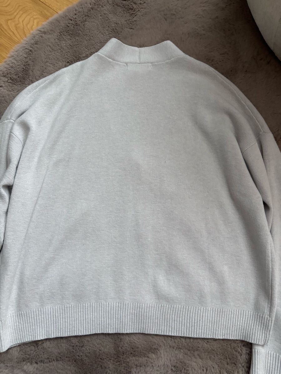 H&M Giacche: H&M Strickjacke, hellgrau,  Grösse XS oversized – Usato da Augst BL venduto da fine-art 3