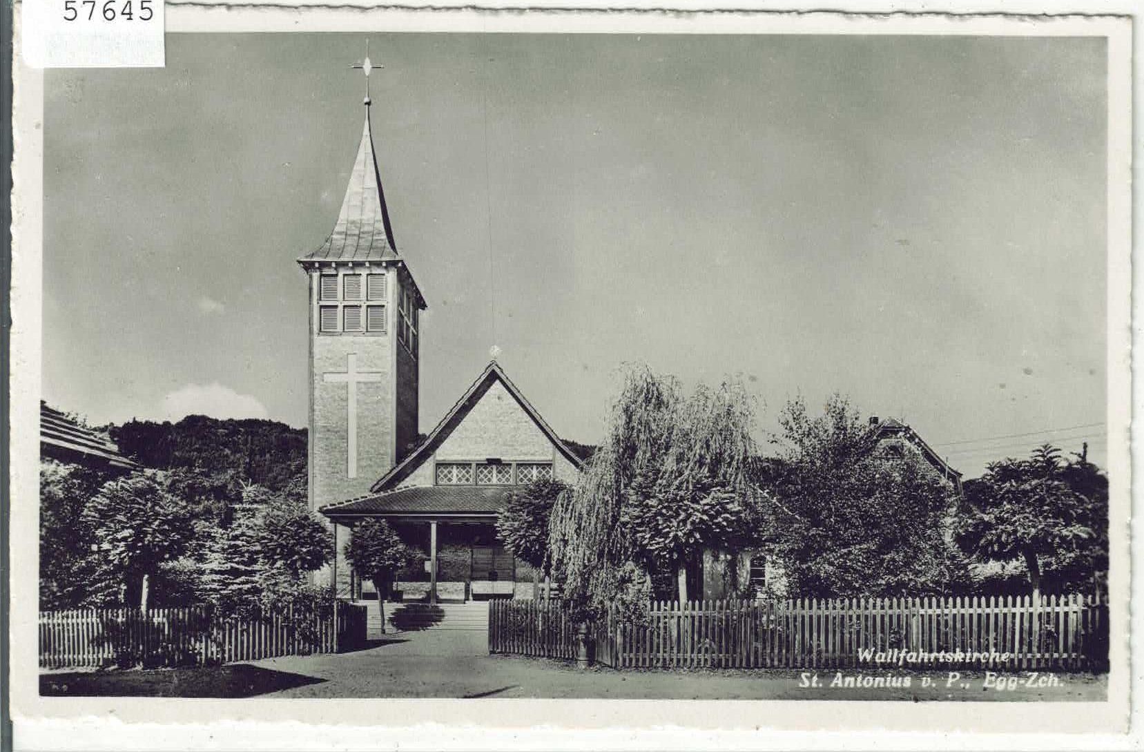 Cartoline postali: Wallfahrtskirche St. Antonius - Egg – Usato da Ettingen venduto da Kartenplanet