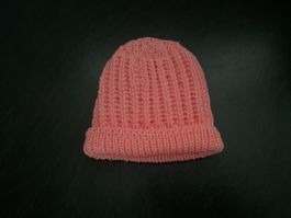 Warme, gestrickte Wintermuetze für grosse Kinder ca.10-14