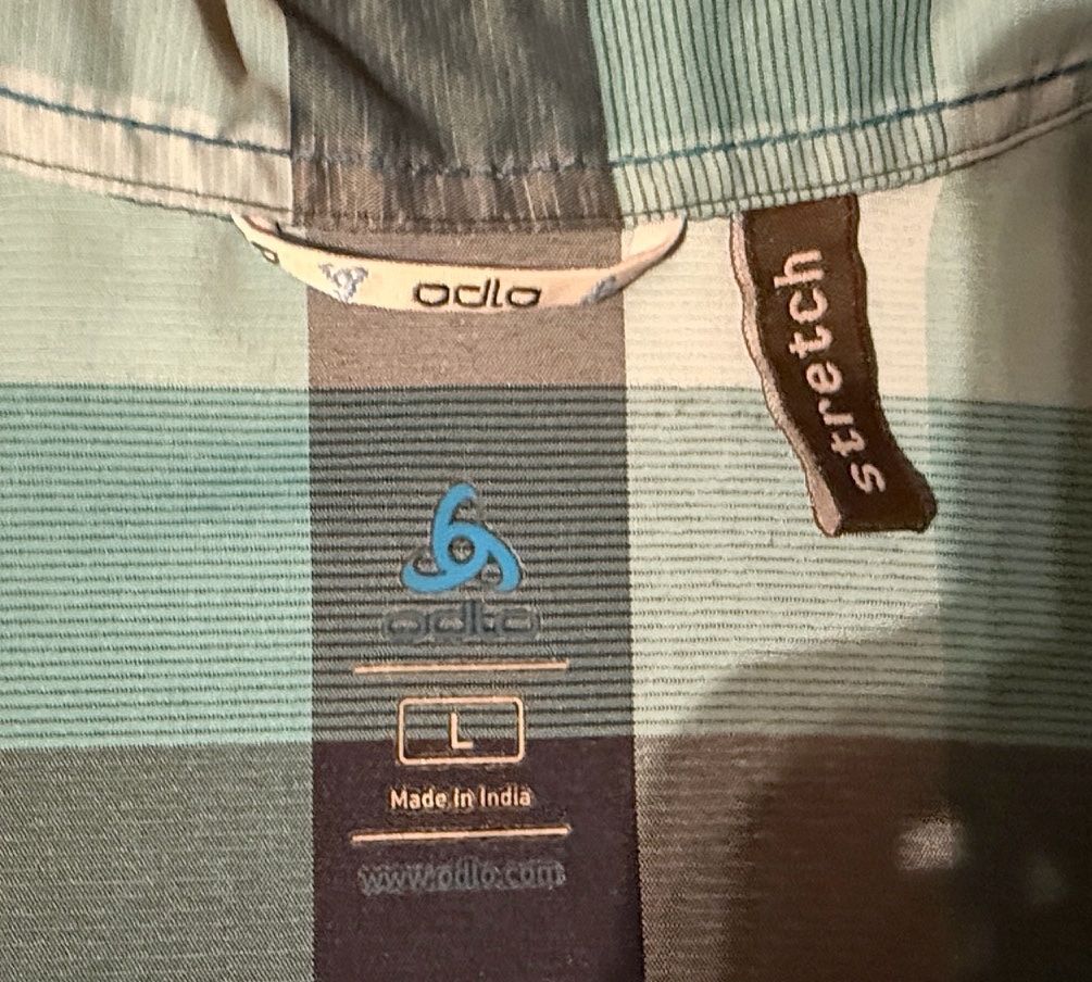 Odlo Blusen: Bluse von Odlo - grün kariert – Gebraucht aus Samedan von Gischpel25 3