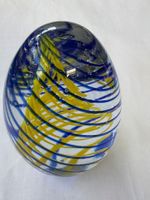Glaspapiergewicht Murano-Stil Blumenmuster rund