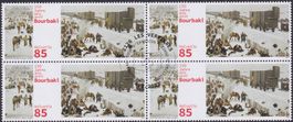 2021, Nr.1817 Viererblock (Bourbaki) mit Ersttag-Stempel