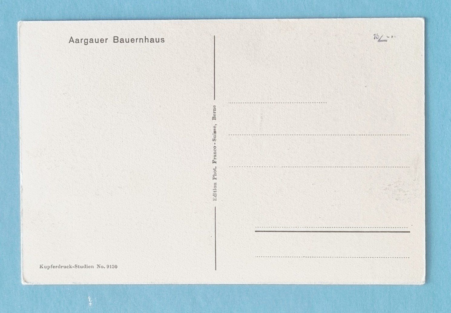 Cartoline postali: Aargauisches Bauernhaus – Usato da Rothrist venduto da RROENK 1