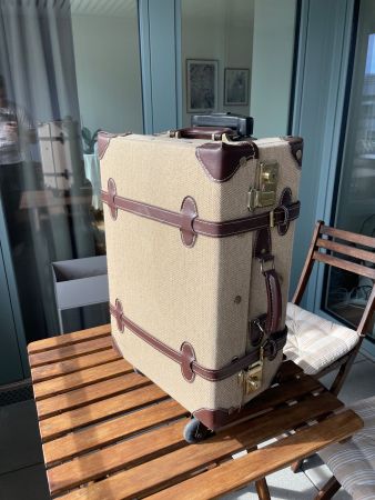 Retro Punk Rollkoffer 55cm Cabin Size Cotton - fast wie neu