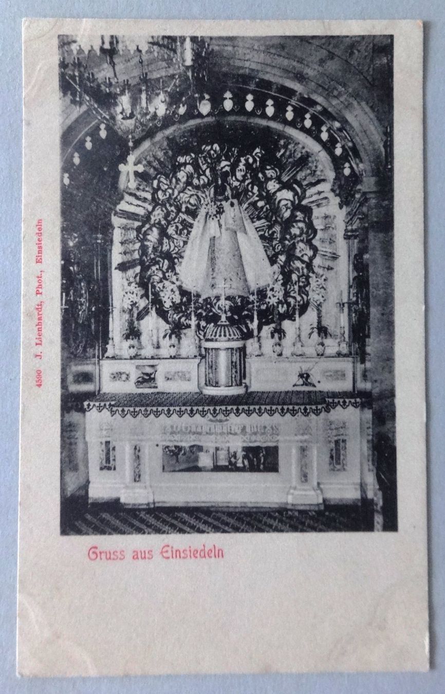 Cartoline postali: Gruss aus Einsiedeln – Usato da Fétigny venduto da Billy2miny