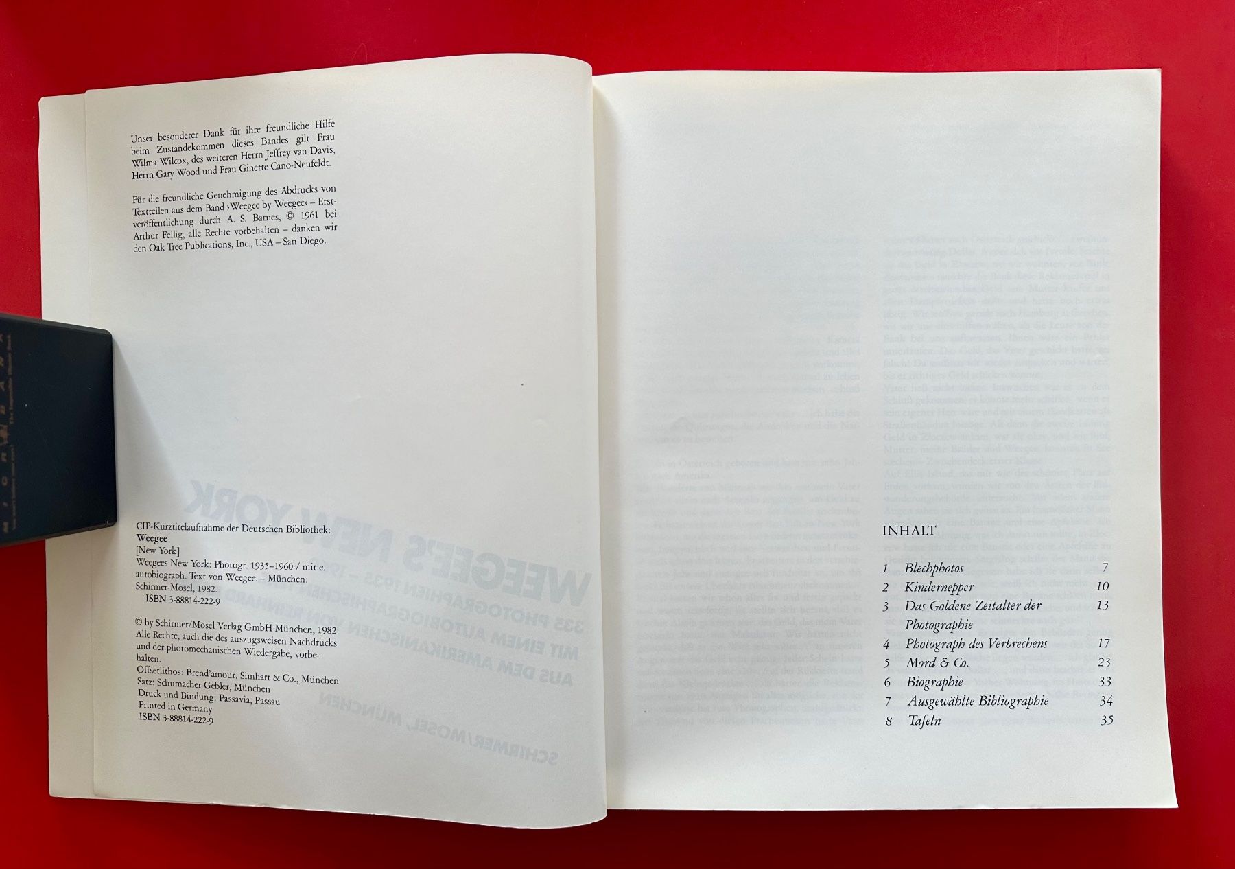 Bücher: WEEGES'S NEW YORK Schirmer & Mosel 1982 – Gebraucht aus Zürich von EYEBOOKS 1