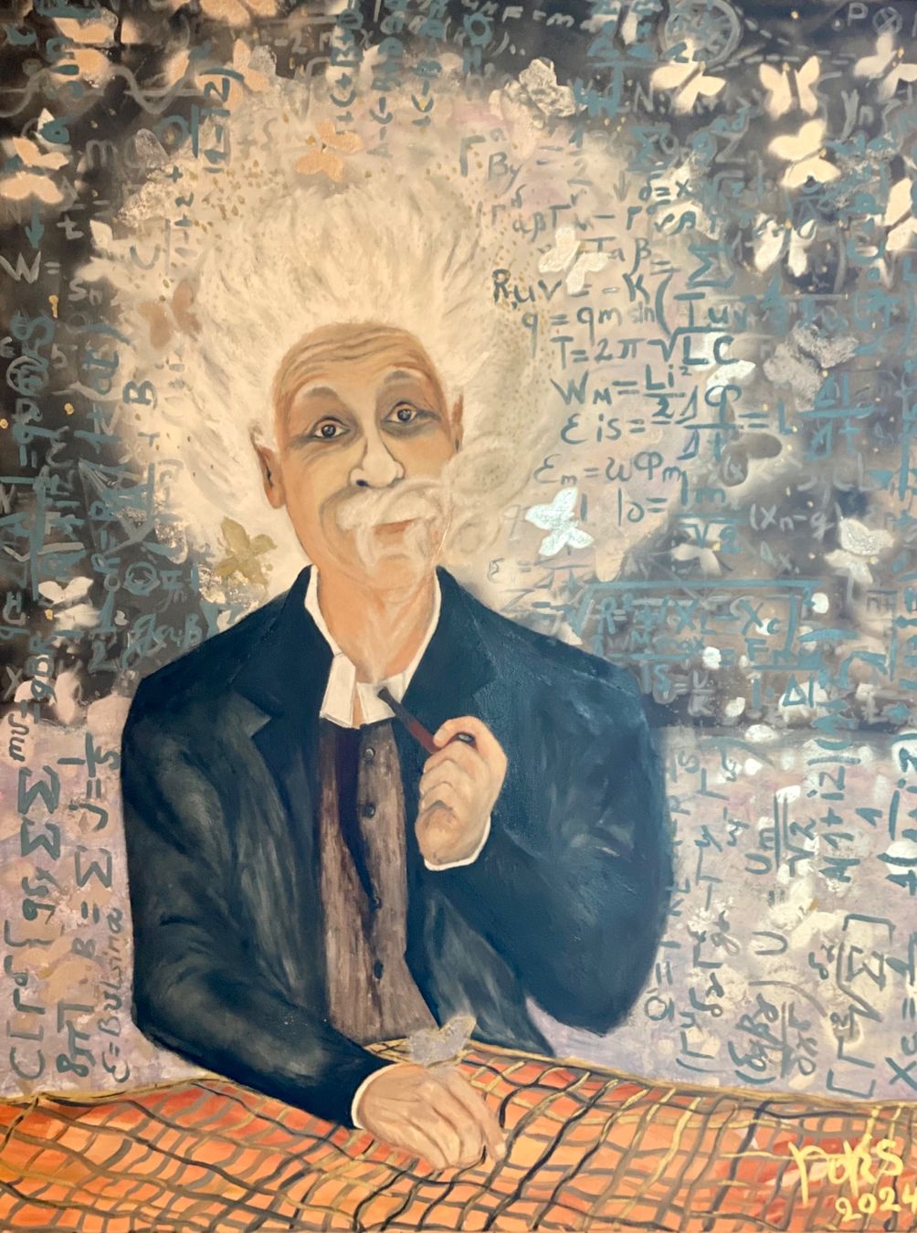 Dipinti: Einstein  /Oil Bild Kunst Doks – Nuovo (secondo la descrizione) da Beromünster venduto da dok_b8mf