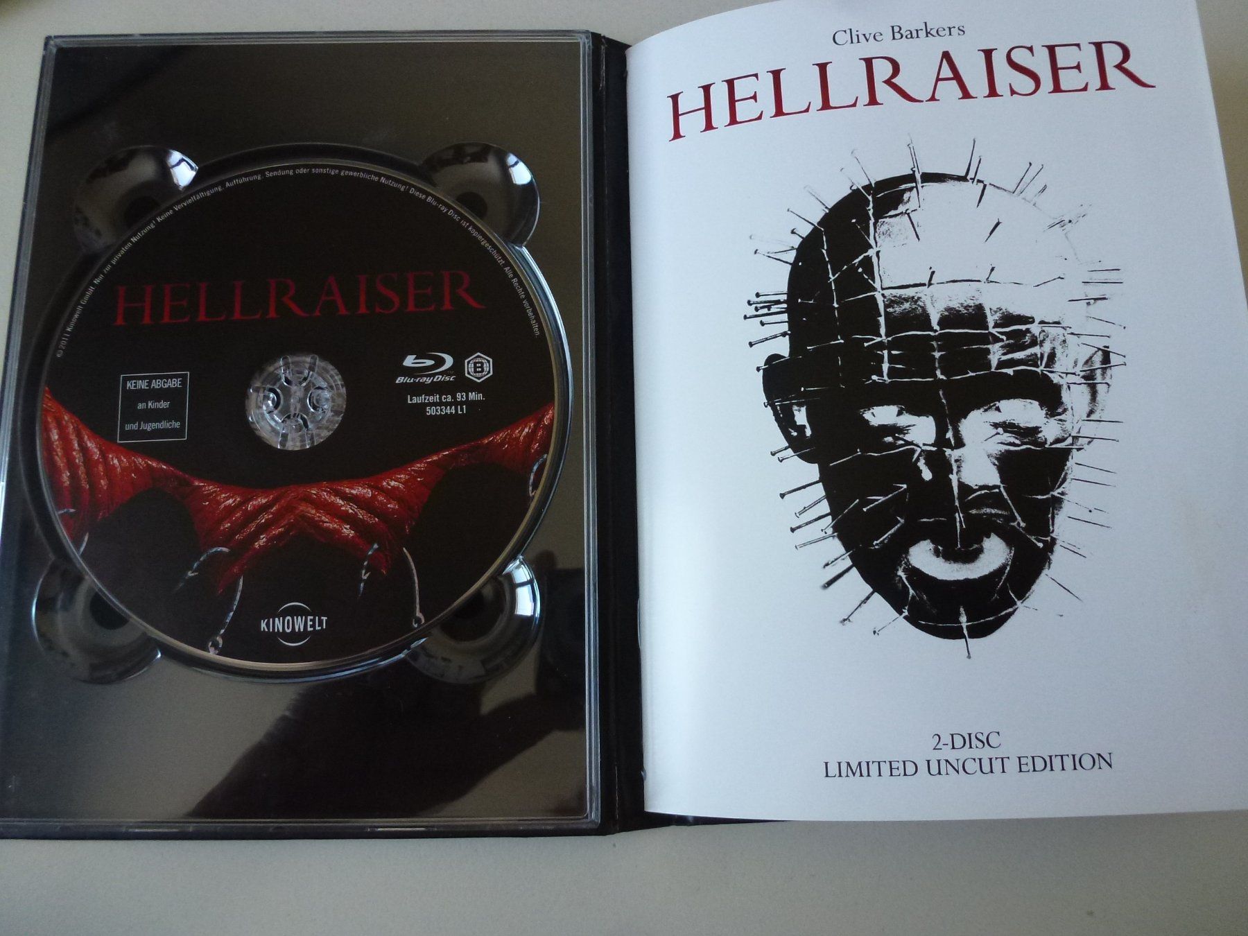 Tutti i DVDs: Hellraiser (1987) Black Edition, Lim Ed. Mediabook, Blu-Ray – Usato da Bern venduto da Frebo 1