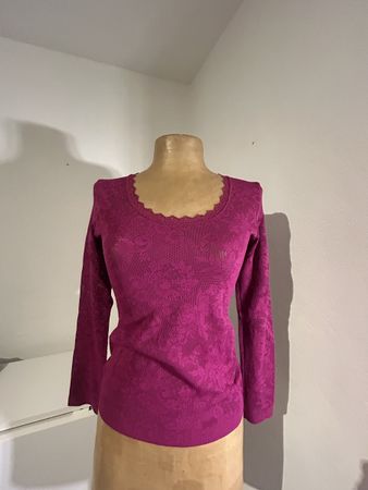 Top dentelle taille 36 fushia