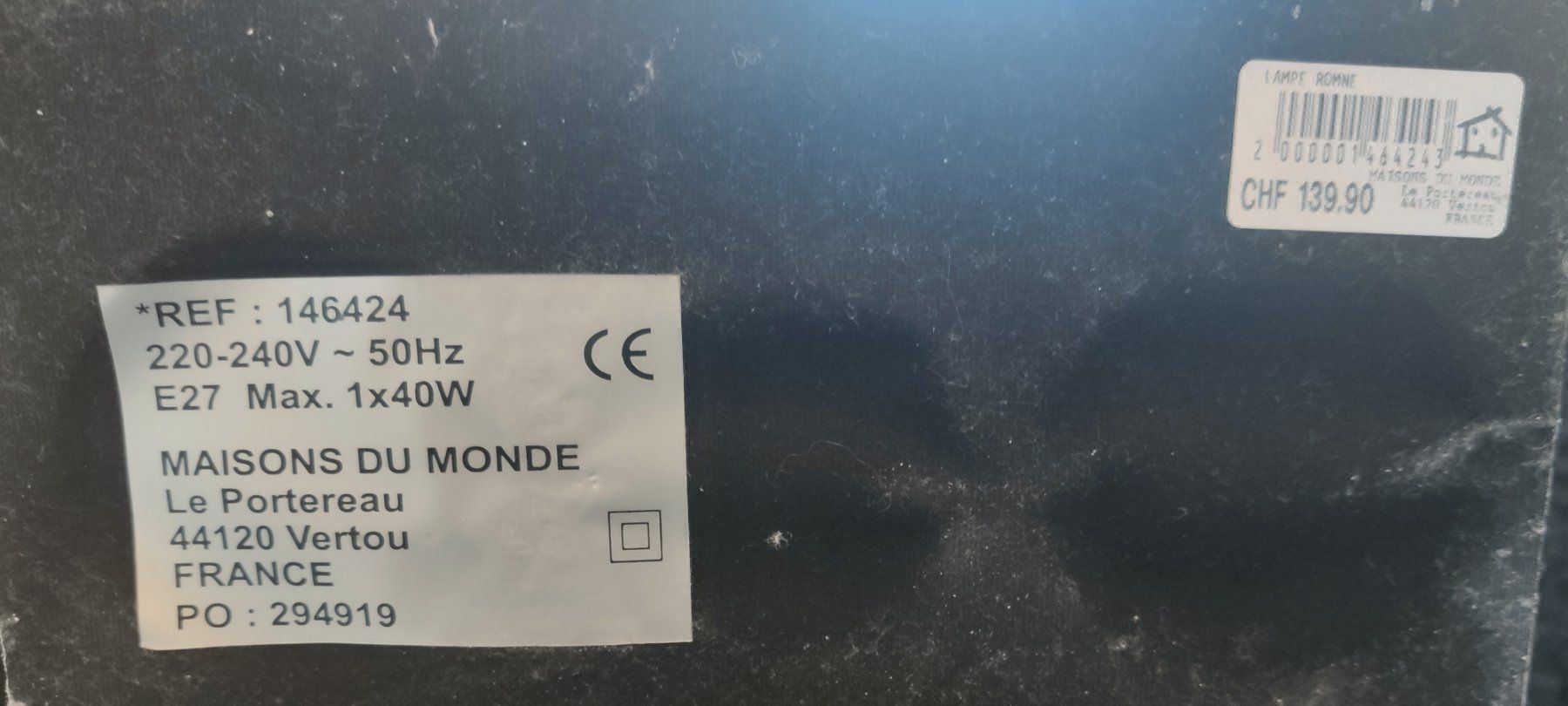 Lampade: Maisons Du Monde Lampe Romne – Usato da Wallisellen venduto da Taurusit 6