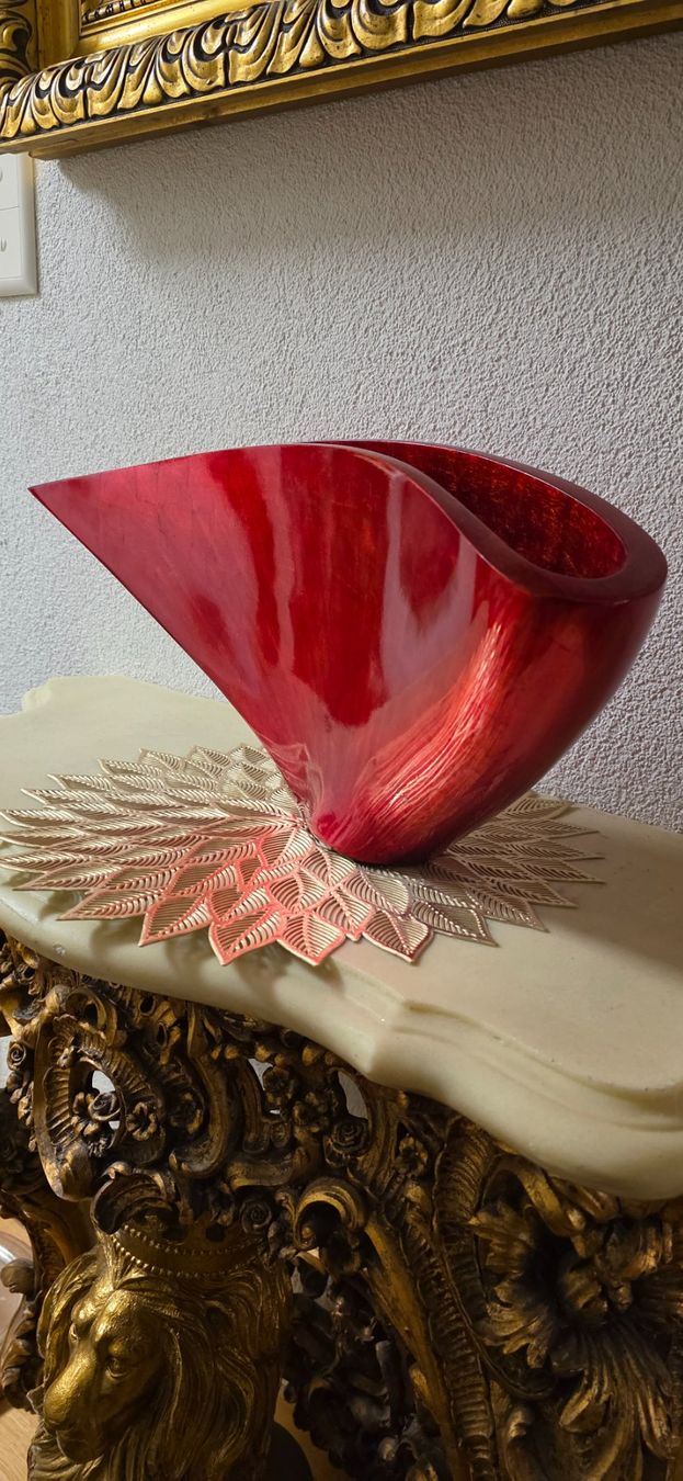 Vase & Récipients: Rote abstrakte Tisch Vase – D'occasion à Kaufdorf par Nati-Nati 6