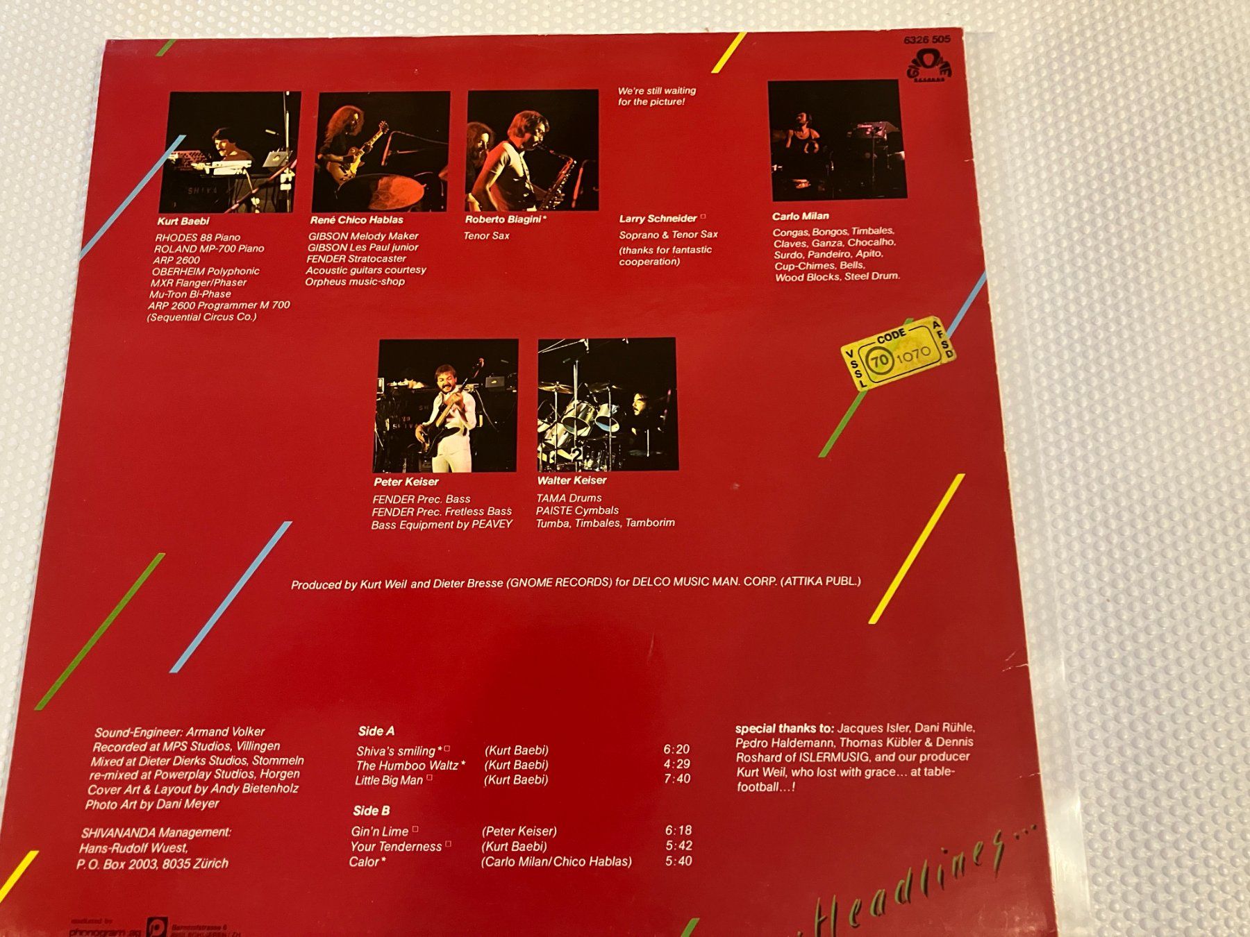 Dischi in vinile: Shivananda – Usato da Aarwangen venduto da Jukebox3 2