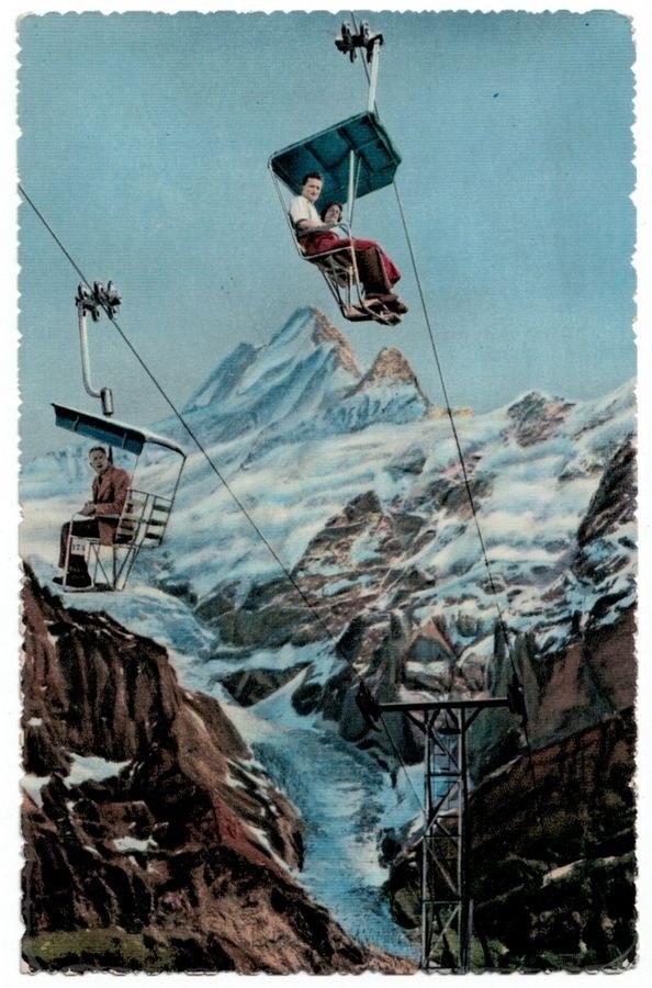 Cartoline postali: Grindelwald, First-Bahn, um 1935-40 – Usato da Frauenfeld venduto da POML