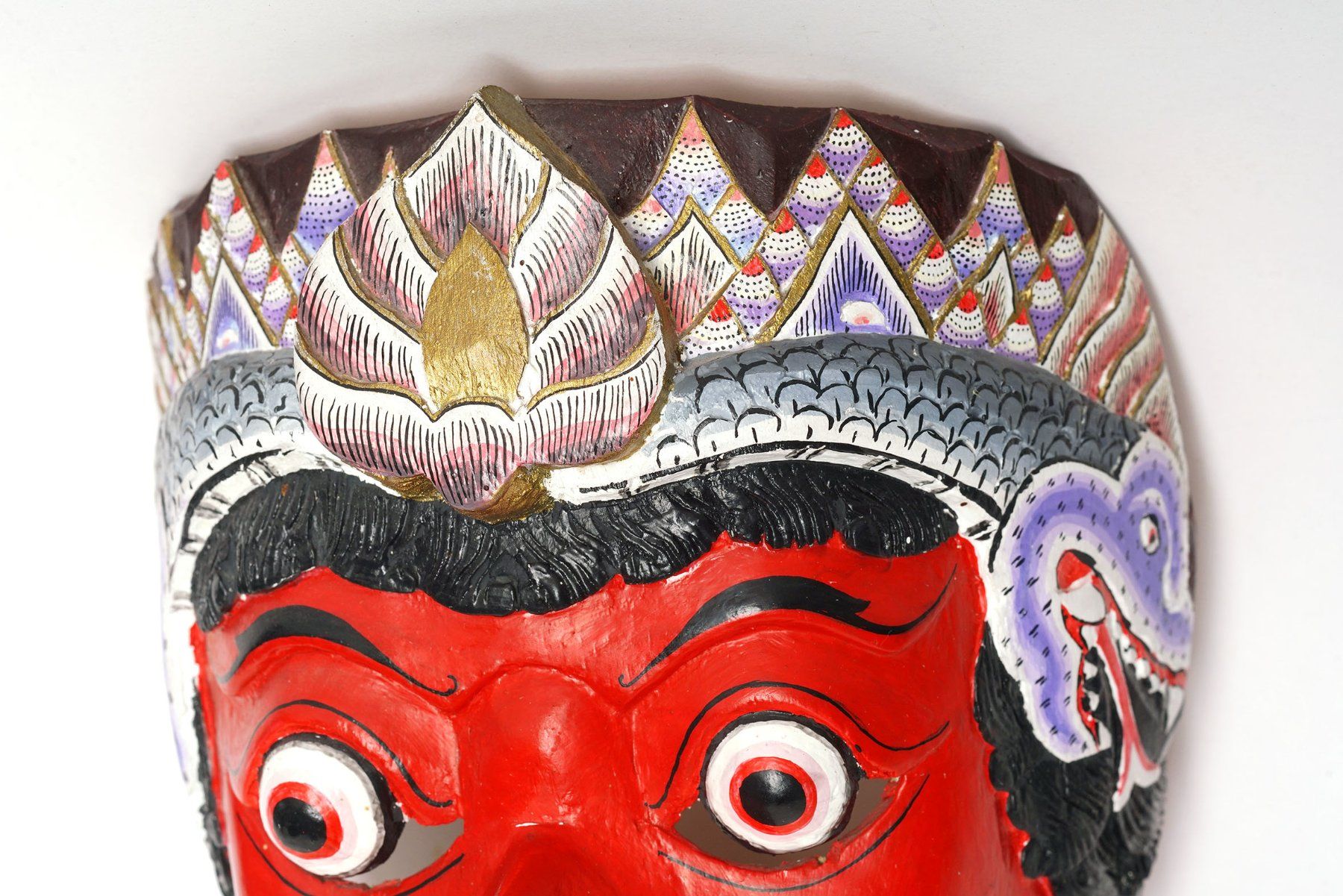 Maschere: Geschnitzte, asiatische Holzmaske – Usato da Buochs venduto da chicco64 4