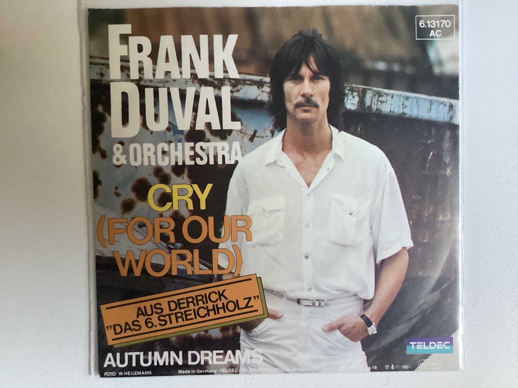 Dischi in vinile: Frank Duval Single - Cry For Our World – Usato da Gutenswil venduto da Hamzian