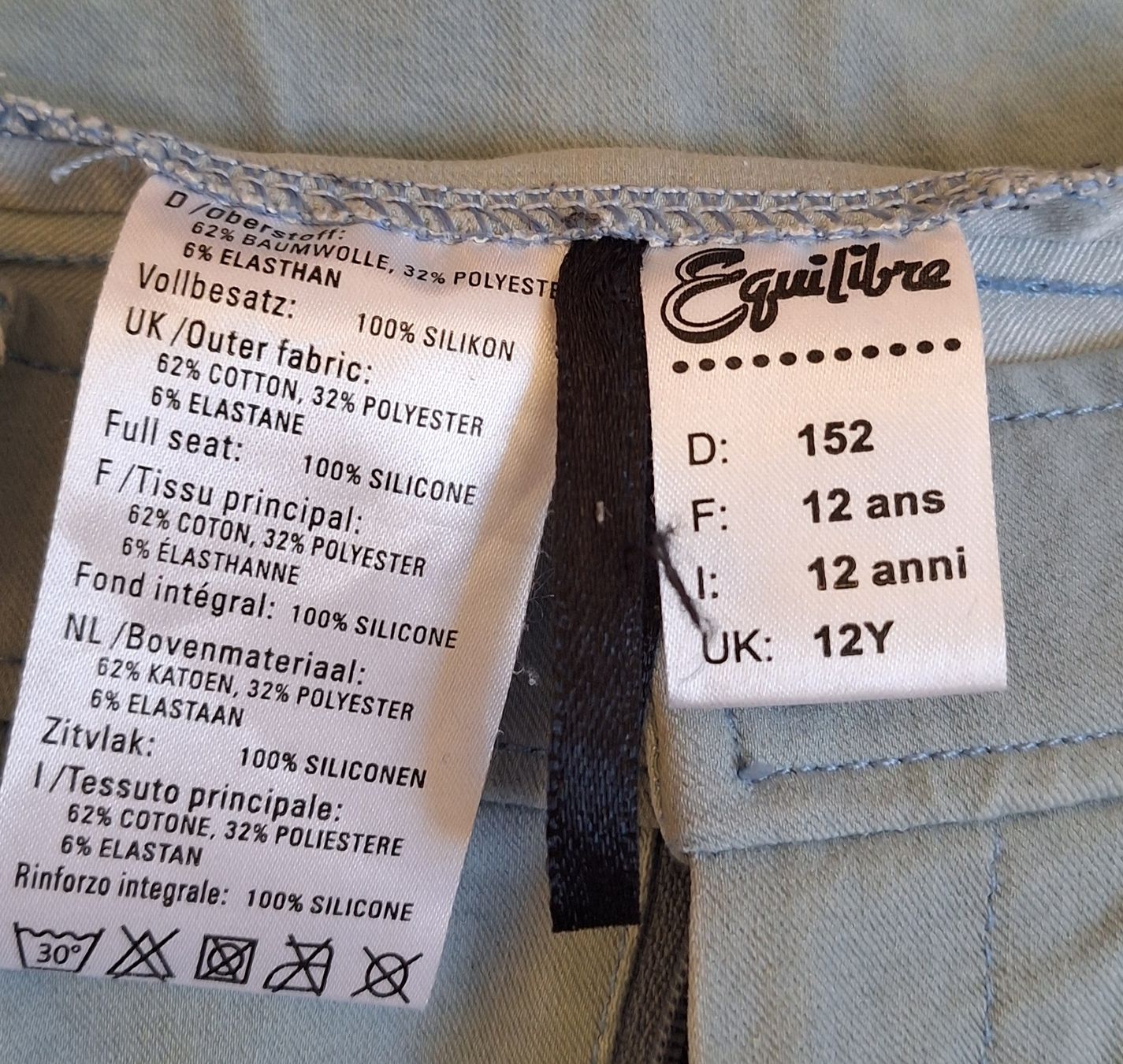 Pantaloni: Reithose Vollbesatz Equilibre Gr. 152 – Usato da Bern venduto da _finnjagfe_ 2