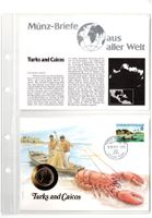 Turks und Caikos_1985_Münzbrief mit Beschreibung