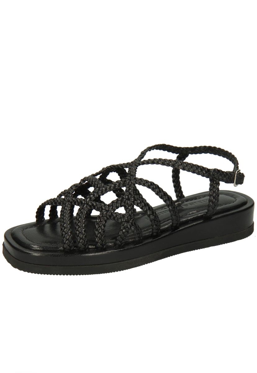 Damenschuhe: Melvin & Hamilton Black Braided Platform Sandals - Size 36 – Neu (gemäss Beschreibung) aus Thalwil von dia_kgx8