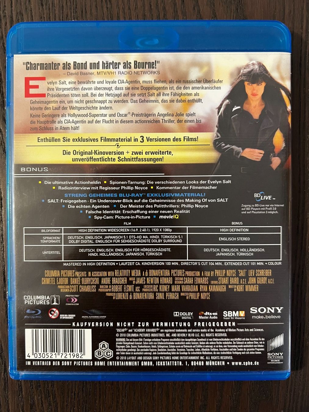 Tutti i DVDs: Salt – Usato da Zürich venduto da Blu-ray_ZH 1