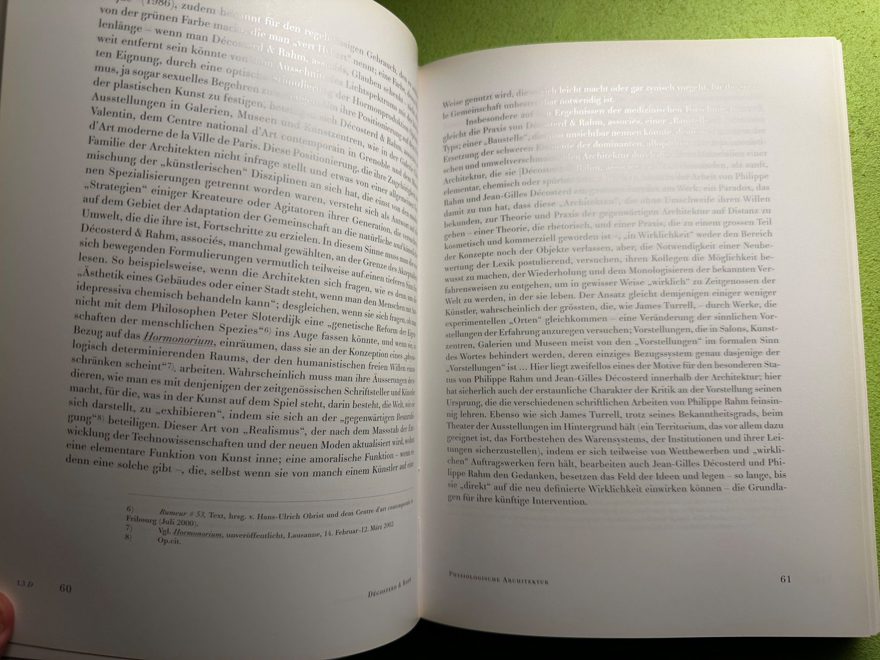 Libri: Décosterd & Rahm: Physiologische Architektur. – Usato da Zürich venduto da allp 4