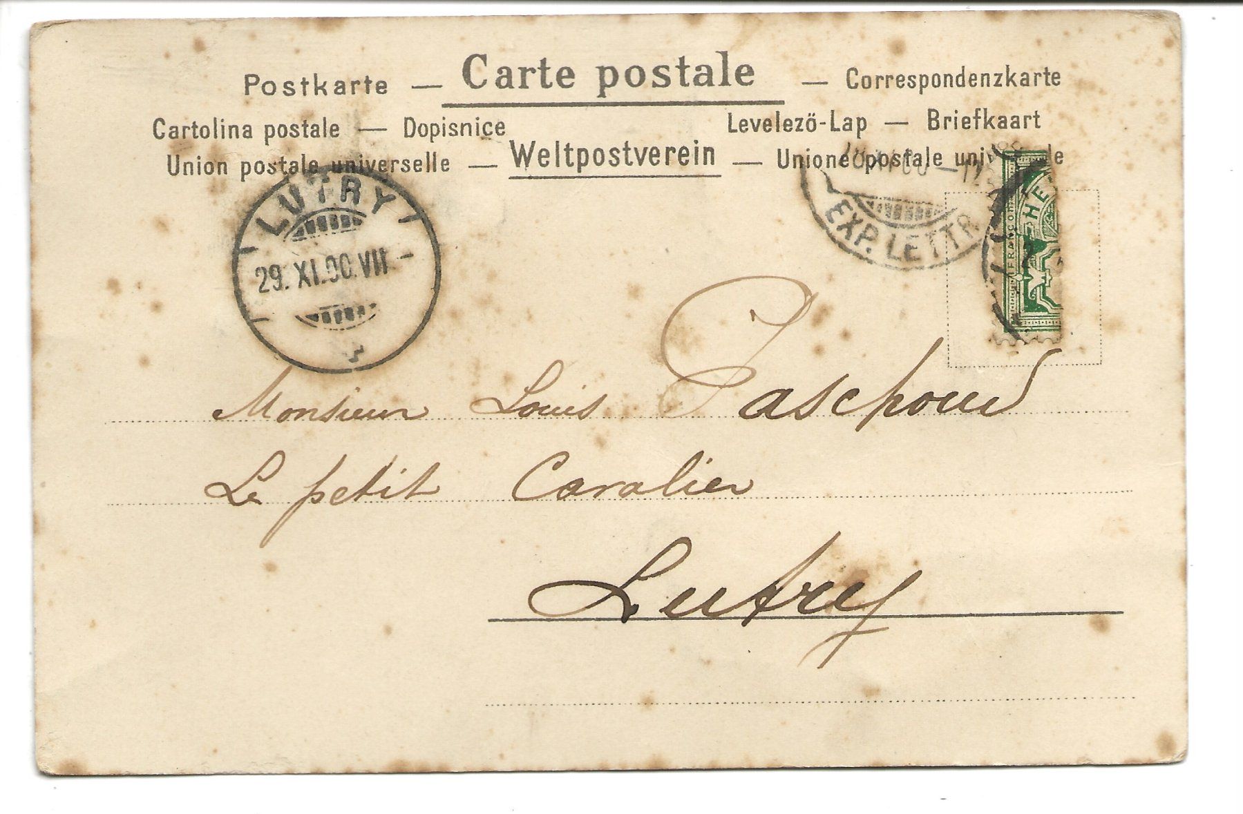 Cartoline postali: Junge Dame - Samt-Applikation - Mode - Litho - 1900 – Usato da Engelburg venduto da Cartophil 1