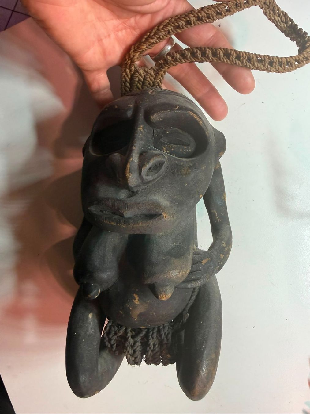 Statuette: Fruchtbarkeit Mutterschaft Fetich Papua Ozeanien – Usato da genève venduto da Isarath 1