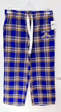 Neu! Pyjamahose aus Baumwolle, blau kariert, Gr. L, Oversize