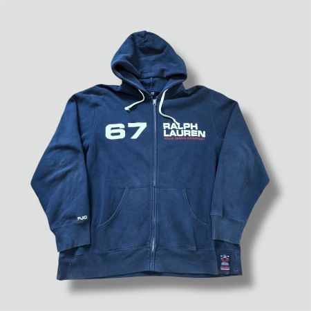 Ralph Lauren Polo Jeans Co. 67 hoodie jacke zip-up vintage