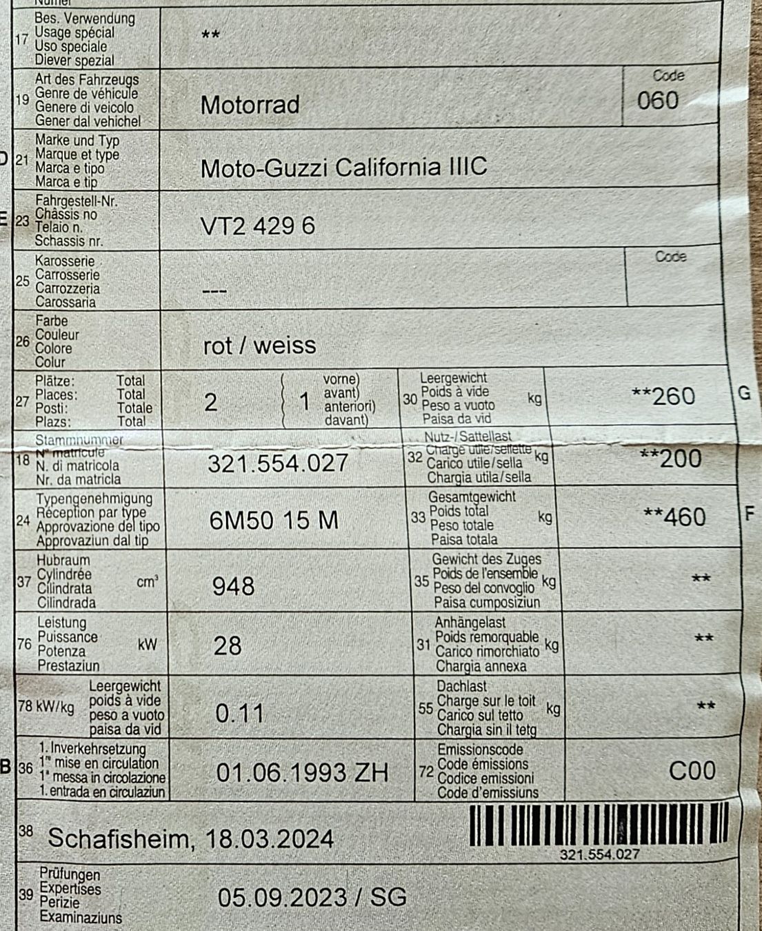 Moto Guzzi Touring: Moto Guzzi California IIIC 948ccm - – Usato da Oftringen venduto da ktv_89g9 4