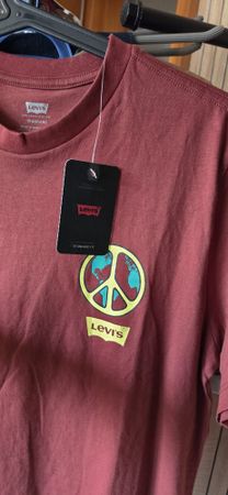 Levi's T-Shirt Gr.M Erdwelt Peace Zeichen Sommer 