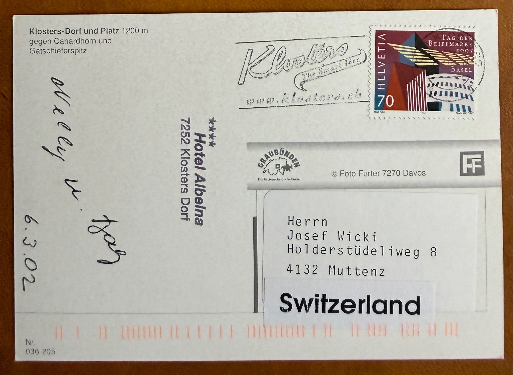 Cartoline postali: AK: Klosters - Zug – Usato da Lutry venduto da Ediego 1