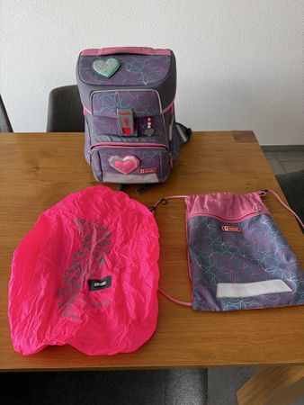 Schulthek Step by Step inkl. Turnsack + Regenschutz