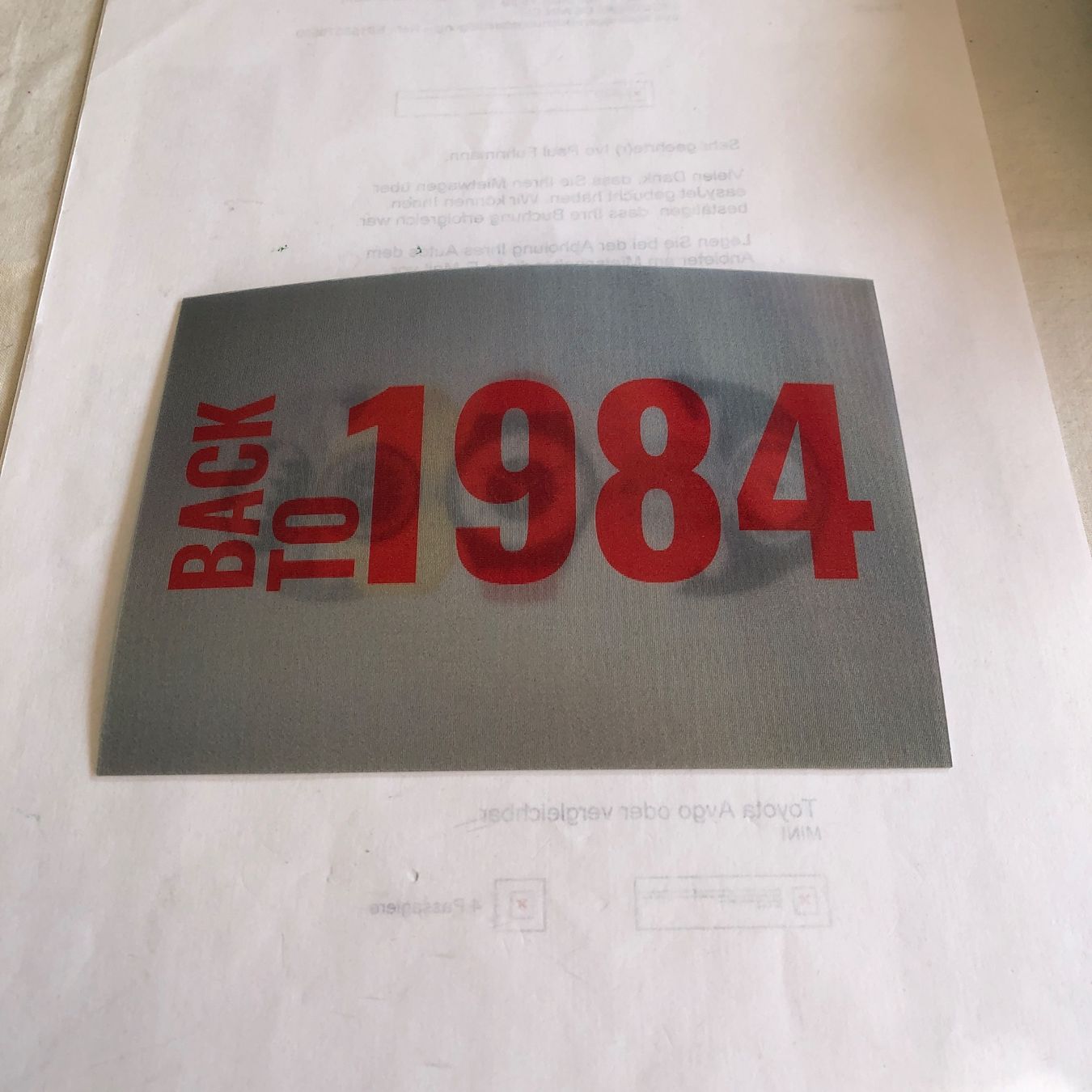 Cartoline postali: Swatch Werbe-Postkarte – Usato da Biel/Bienne venduto da winnertaco