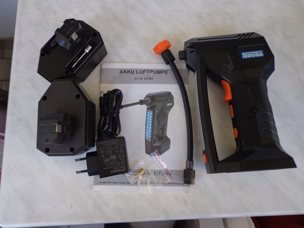 Akku-Luftpumpe TEDURA | Kaufen auf Ricardo