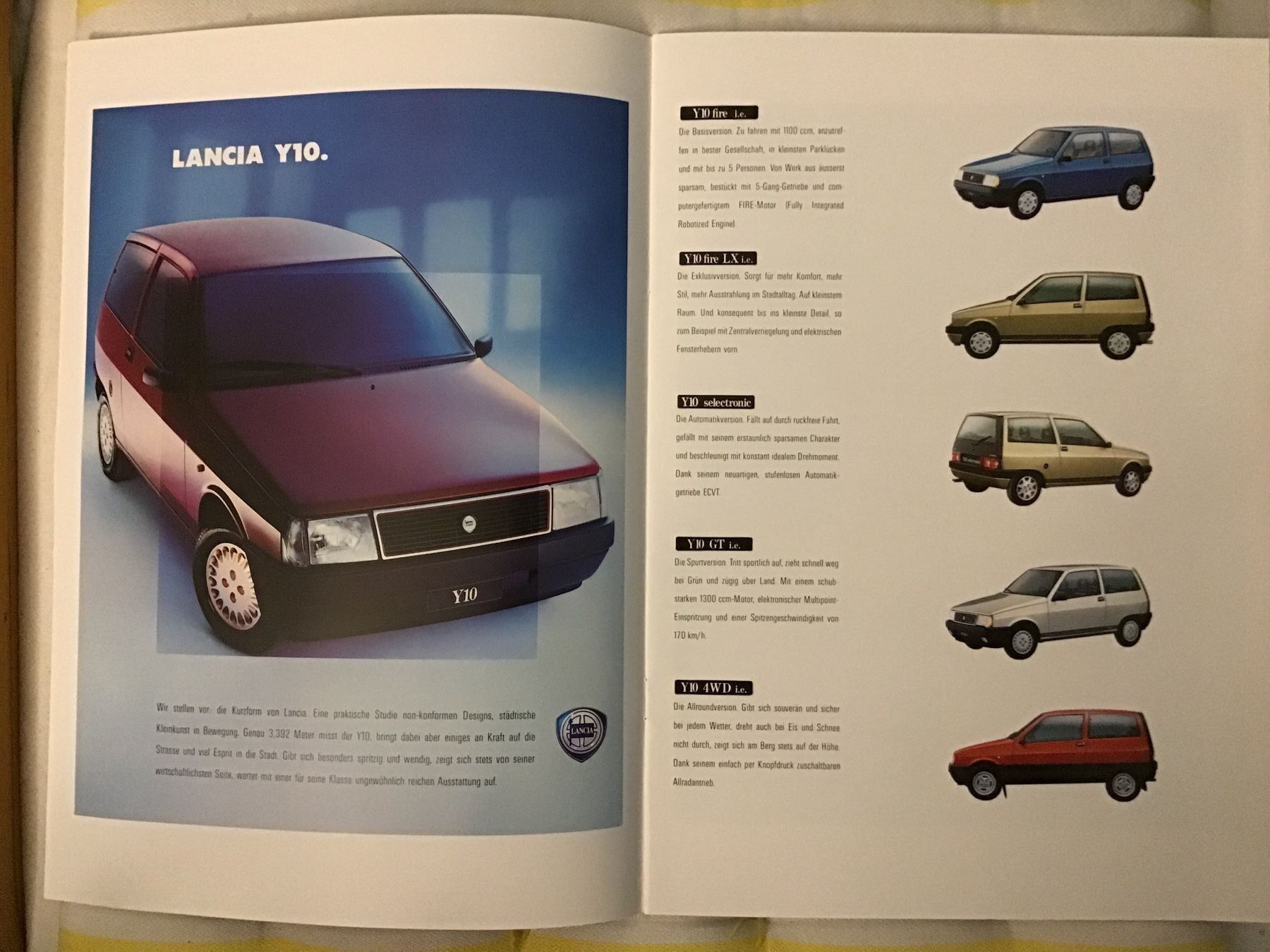 Lancia Dokumente: Lancia Programm Verkaufsprospekt – Gebraucht aus Scherzingen von Starseller62 2