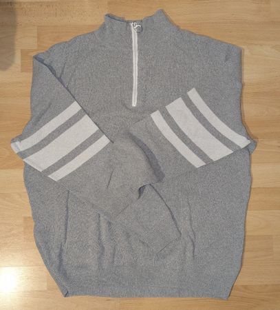 BPC Sweatshirt mit Reissverschluss grau