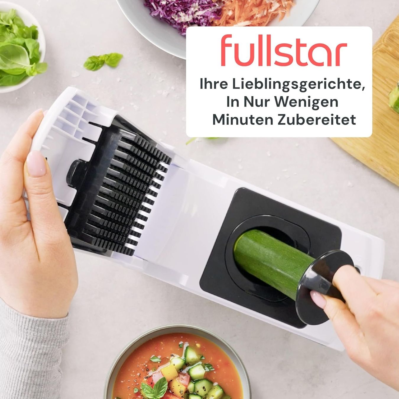 Elettrodomestici da cucina: Gemüseschneider 10-in-1 mit Auffangbehälter – Nuovo e nell'imballaggio originale da St. Gallen venduto da sch_zsz7 8