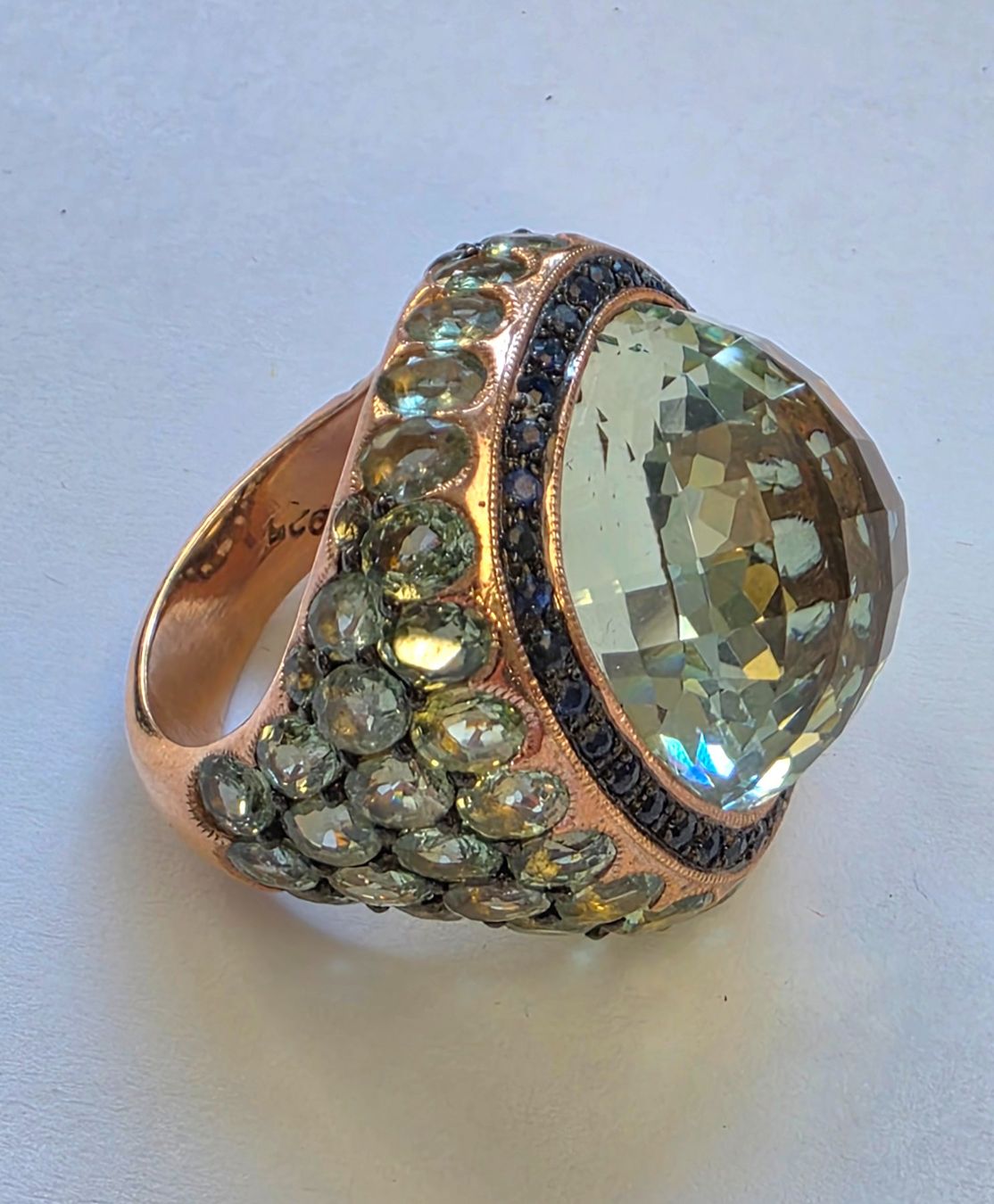 Ringe: Ring Prasiolith Safir Grösse 54 – Neu (gemäss Beschreibung) aus Zürich von Bieter04 8