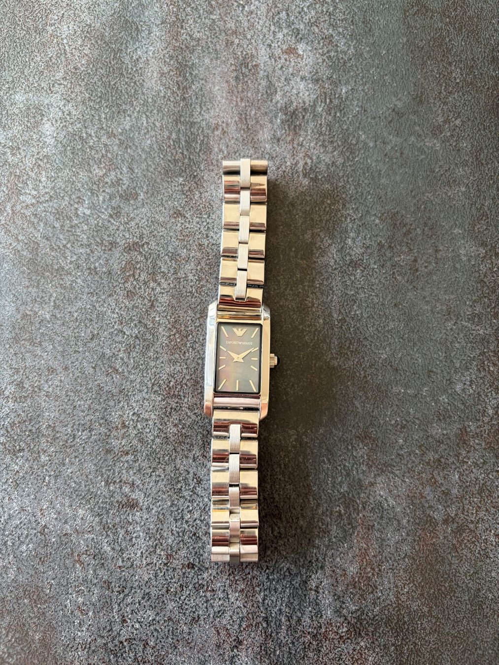 Armani Uhren: Emporio Armani Watch Rectangular Used Silver – Gebraucht aus Zürich von Mss_sen 4