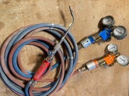Autogen Set Druckreduzierventile mit Zwillingsschlauch