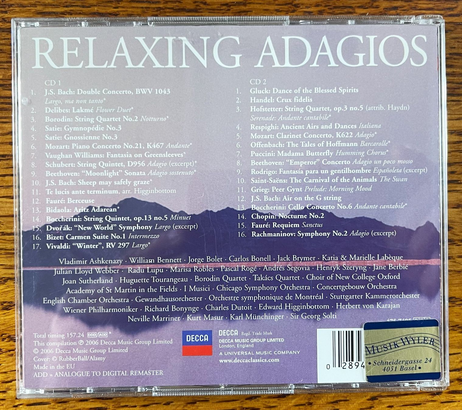 CD: Relaxing Adagios CD – Usato da Oftringen venduto da Vucki 1