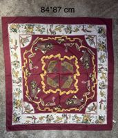 Foulard vintage carré (84 x 87 cm) - Motif Chasse