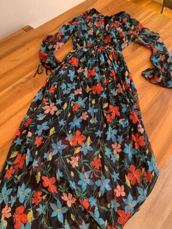 BENETTON Blütenkleid Maxikleid Grösse XS wie neu