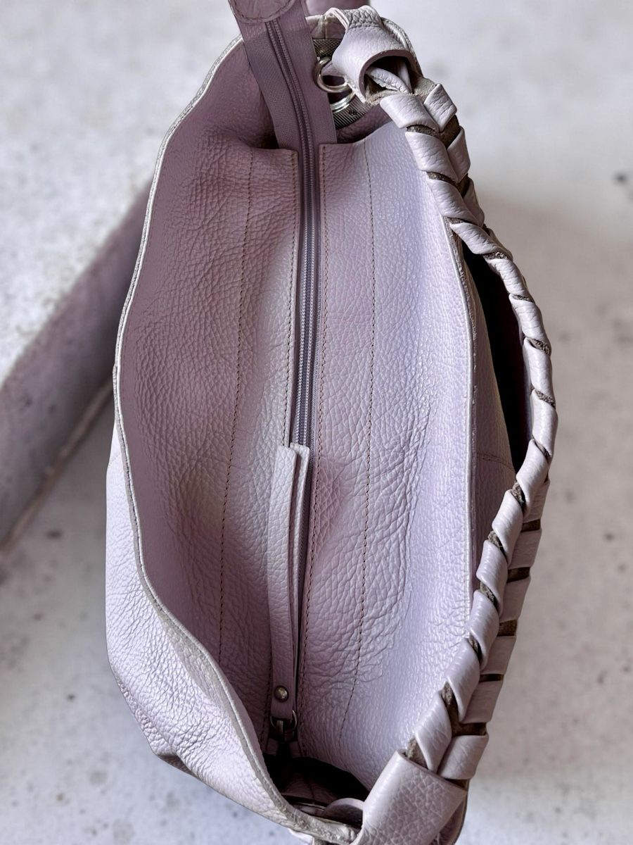 Borse: Echt Ledertasche Lavendel Marke Nicoli – Usato da St. Gallen venduto da Mokki2014 3