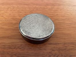 Antike GABA Pillendose / Pastillendose – Vintage Versilbert