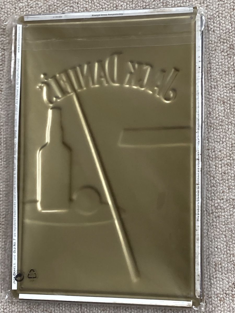 Jack Daniels Insegne: Jack Daniel's Whiskey Blechschild, Neu & Originalverpack – Nuovo e nell'imballaggio originale da Schübelbach venduto da Mo-99 1