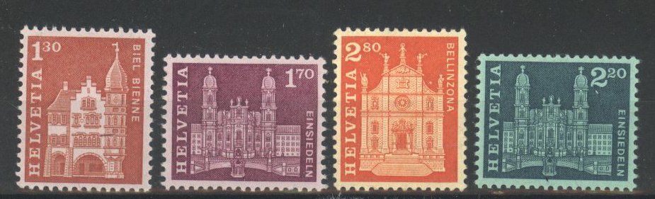 Tutti i francobolli: 1963, Ergänzungswerte Baudenkmäler ** – Usato da Willisau venduto da Vollstempel