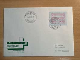 Automaten-Freistempel 1981 Bern mit Stempel CHF 0.40 P.
